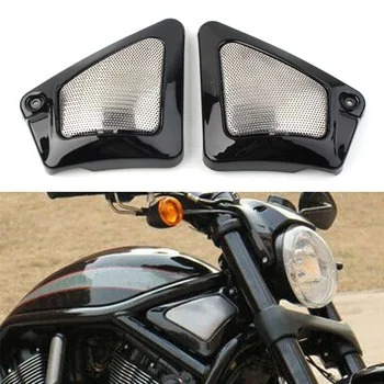 1 пара мотоциклетных черных рамок, защита боковой крышки шеи Слева + справа для Harley V-Rod VRSCD VRSCDX VRSCA VRSCB