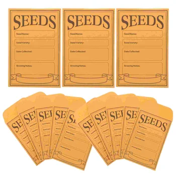 100 шт Конвертов из Крафт-бумаги, маленьких конвертов, конвертов с семенами растений, конвертов с семенами овощей