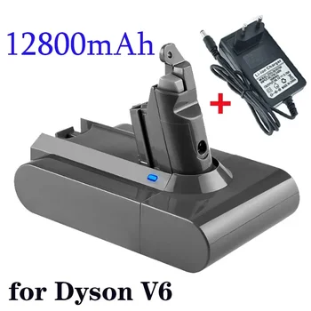12800 мАч 21,6 В 12,8 Ач Литий-ионный Аккумулятор для Dyson V6 DC58 DC59 DC61 DC62 DC74 SV09 SV07 SV03 965874-02 Аккумулятор для Пылесоса
