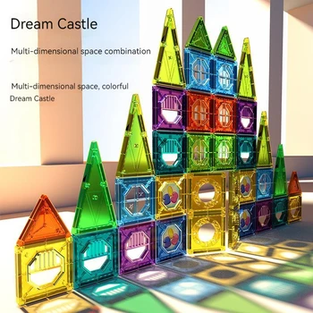 20-149шт Мини-Магнитный Дизайнерский Набор Моделей и Строительных Игрушек Пластиковые Магнитные Блоки Творческие Игры Игрушки Для Детей Подарок