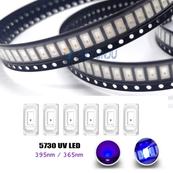 5630/5730 SMD чип 0,5 Вт 0,2 Вт 395нм 365нм УФ лампы Фиолетового Света ltraviolet Светоизлучающий Диод Светодиодная лампа