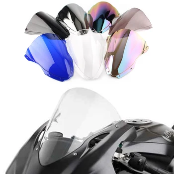 ZX-10R Мотоцикл Double Bubble Лобовое Стекло Для Kawasaki Ninja ZX10R ZX 10R 2016-2020 Аксессуары Для Ветрового Стекла Обтекатель Дефлектор