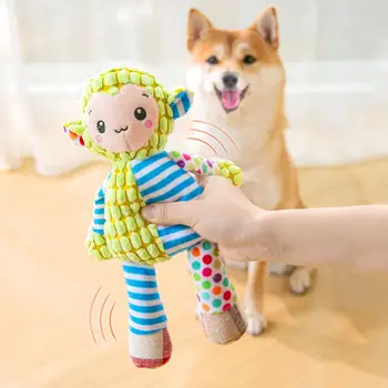 Домашняя собака, милые животные, Плюшевая игрушка, устойчивая к укусам, для чистки зубов, жевательная игрушка, Зоотовары для маленькой собаки среднего размера
