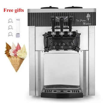 Коммерческая машина для приготовления мягкого мороженого Автоматическая машина для приготовления мороженого для молочного чая, машина для приготовления мороженого в магазине 220 В