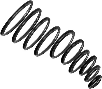 Набор переходных колец из анодированного черного металла Neewer, 10 шт.