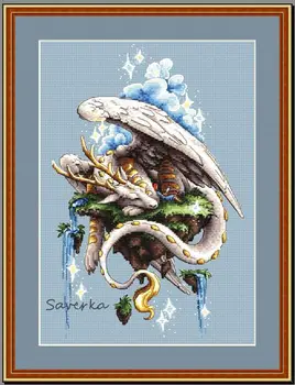 Наборы для вышивания Dragons in Sleep 28-40, наборы для вышивания крестиком, хлопковый батист DIY homefun embroidery Shop16