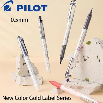 Нейтральная ручка Japan PILOT P500 Нового цвета Серии Gold Label Черная ручка с иглой большой емкости, кисть 0,5 мм, канцелярские принадлежности для экзаменов