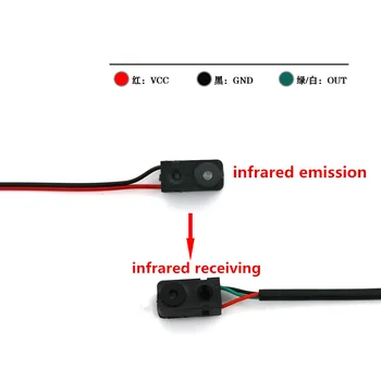 Фотоэлектрический датчик Инфракрасный фотоэлектрический переключатель инфракрасного излучения на расстоянии 0,1-2 м + модуль определения дальности приема инфракрасного излучения