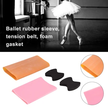 1 Комплект Резиновой Резинки Для Гимнастики Ballet Foot Stretch Stretcher Arch Enhancer, Включая Эластичную Ленту, Поролоновую Прокладку, Резиновый Чехол