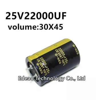 1 шт./лот 25V 22000UF 25V22000UF 22000UF25V объем: 30X45 30*45 мм Аудио усилитель инвертор алюминиевый электролитический конденсатор