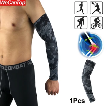 1 шт. рукава для защиты от ультрафиолетового излучения для мужчин и женщин - Охлаждающие компрессионные защитные чехлы для рук для баскетбола, бега, велоспорта, гольфа