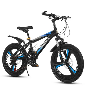 22-дюймовый 21-скоростной горный велосипед с двухдисковым тормозом из высокоуглеродистой стали и амортизацией Подходит для мальчиков и девочек старше 6 лет