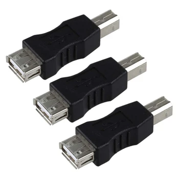 3X Адаптер USB Type A для подключения к USB Type B для подключения к разъему