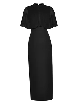 Sweetsince Платье без рукавов, плиссированное, с высокой талией, накидка с оборками на бедрах, комплект из двух предметов, Летняя женская мода, универсальный дизайнер 2023 года.