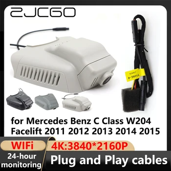 ZJCGO 4K Wifi 3840*2160 Автомобильный Видеорегистратор Dash Cam Камера Видеорегистратор для Mercedes Benz C Class W204 Facelift 2011 2012 2013 2014 2015
