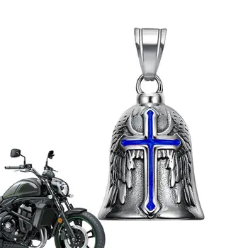 Винтажный орнамент Мотоциклетный Колокольчик Шарм Ожерелье с колокольчиком для верховой езды Для мужчин Аксессуары для мотоциклов Ювелирные изделия Классический Винтажный Колокольчик Кулон