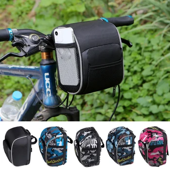 Горячая Велосипедная Передняя сумка для хранения, сумка на руль, водонепроницаемые Велосипедные сумки для велосипеда, Электрический скутер, Передняя сумка для велосипеда, аксессуары для велосипеда
