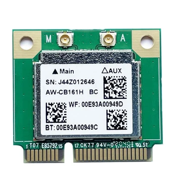 Горячая Двухдиапазонная Карта Realtek RTL8821 AW-CB161H Wifi Wlan Bluetooth 4.0 Комбинированный Беспроводной Адаптер Half Mini PCI-E 433 Мбит/с 802.11Ac