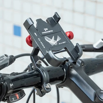 Держатель для мобильного телефона для велосипеда, вращающийся на 360 градусов Алюминиевый Регулируемый держатель для велосипеда, нескользящая подставка для телефона MTB, Велосипедный кронштейн