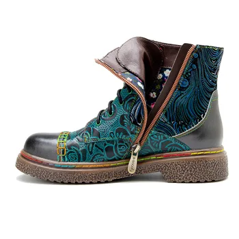 Дизайнерские женские ботинки ручной работы из натуральной кожи с печатной строчкой, удобные ботильоны на плоской подошве, Новый бренд 2023 года выпуска
