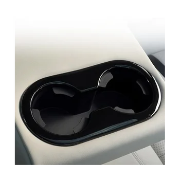 Для Mazda CX-60 CX60 2023 Ряд Задней Центральной Консоли Держатель Стакана Воды Рамка Отделка Крышки Автомобильные Аксессуары, Черный