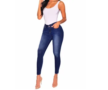 Женские джинсы осеннего темперамента, тонкие, однотонные, зернистые, модные джинсы-стрейч в стиле хип-хоп