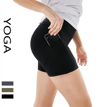 Женский летний спортивный костюм для фитнеса, обтягивающие спортивные шорты с высокой талией, подтягивающие живот и бедра, штаны для бега и йоги