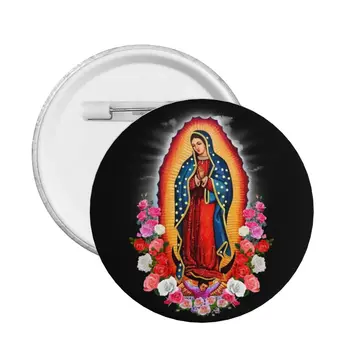 Значок Девы Марии Гваделупской, Мексиканские Шляпы Католических Святых, Брошь на пуговицах, Подарок Подруге