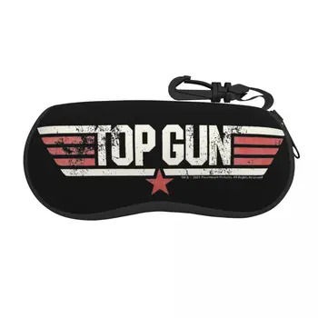 Классический винтажный футляр для очков с логотипом кинозвезд Top Gun, Легкая коробка для хранения очков, коробка для солнцезащитных очков с защитой от давления