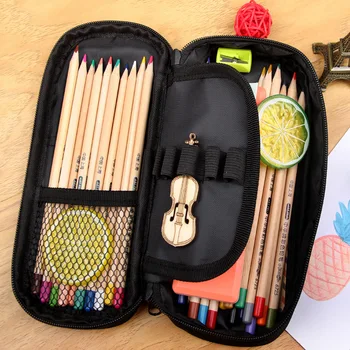 Мультяшный Парк Банбан Тематическая сумка для карандашей, нейлоновый пенал, детские черные школьные принадлежности, Высококачественный канцелярский набор