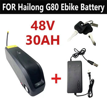 Подходит для 48V 30AH Hailong G80 аккумулятор для электрического велосипеда 18650 аккумуляторная батарея 750 Вт 500 Вт 350 Вт 1500 Вт 1000 Вт мотор