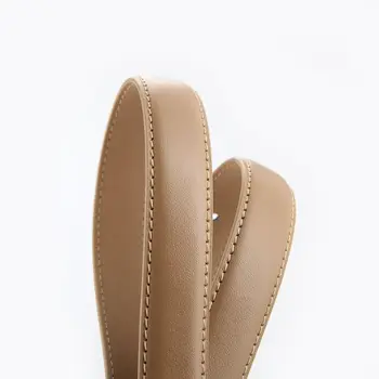 Ремень из натуральной кожи для студентов Простой черный ремень с золотой пряжкой Прочный и универсальный ремень для женских брюк