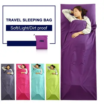 Спальный мешок для путешествий, портативный спальный мешок, Сверхмягкий водонепроницаемый спальный мешок с наволочкой, легкий, складной для долговечности.