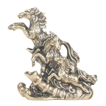 Статуя лошади, скульптура для моделирования лошади, настольная статуя из латуни
