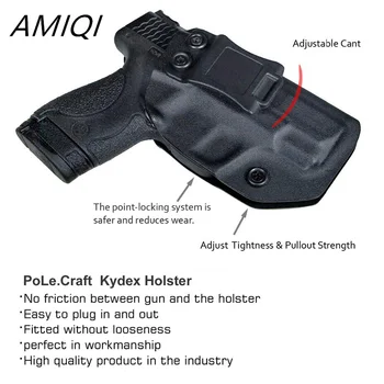 Универсальная сумка для оружия AMIQI IWB, Тактическая Кобура, Скрытый чехол для переноски, Подходит для высококачественной модели M & P Shield 2,0-9 мм. 40 S & W