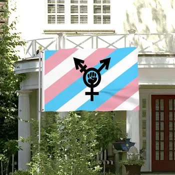 Флагшоу из 100% Полиэстера для Трансгендеров Гей-прайда