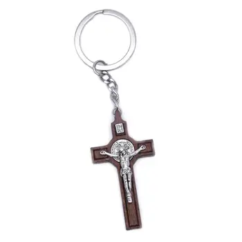 Христианский Иисус для Креста Брелок Религиозный для Ключей Ювелирная Сумка Кулон Автомобильные Сувениры Подарок для Женщин Мужчин