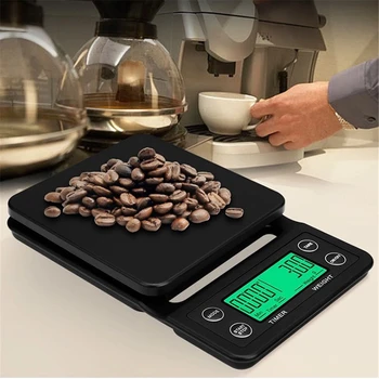 Цифровые кухонные весы 0,1 г Прецизионные пищевые весы для приготовления пищи выпечки Электронные кофейные весы Инструмент для взвешивания