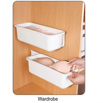 Ящик для хранения принадлежностей для ванной комнаты, универсальный выдвижной ящик для хранения, Настенный держатель без дрели, Органайзер для кухни, ванной комнаты для принадлежностей